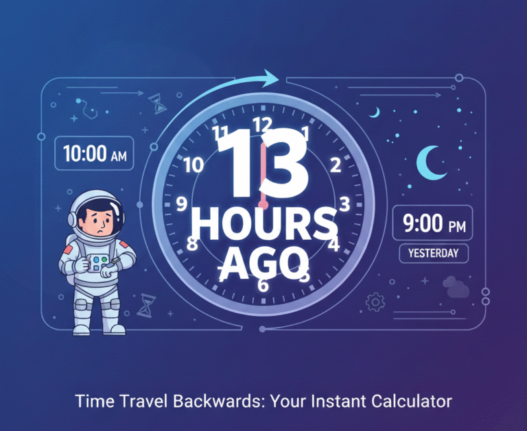 what time was it 13 hours ago